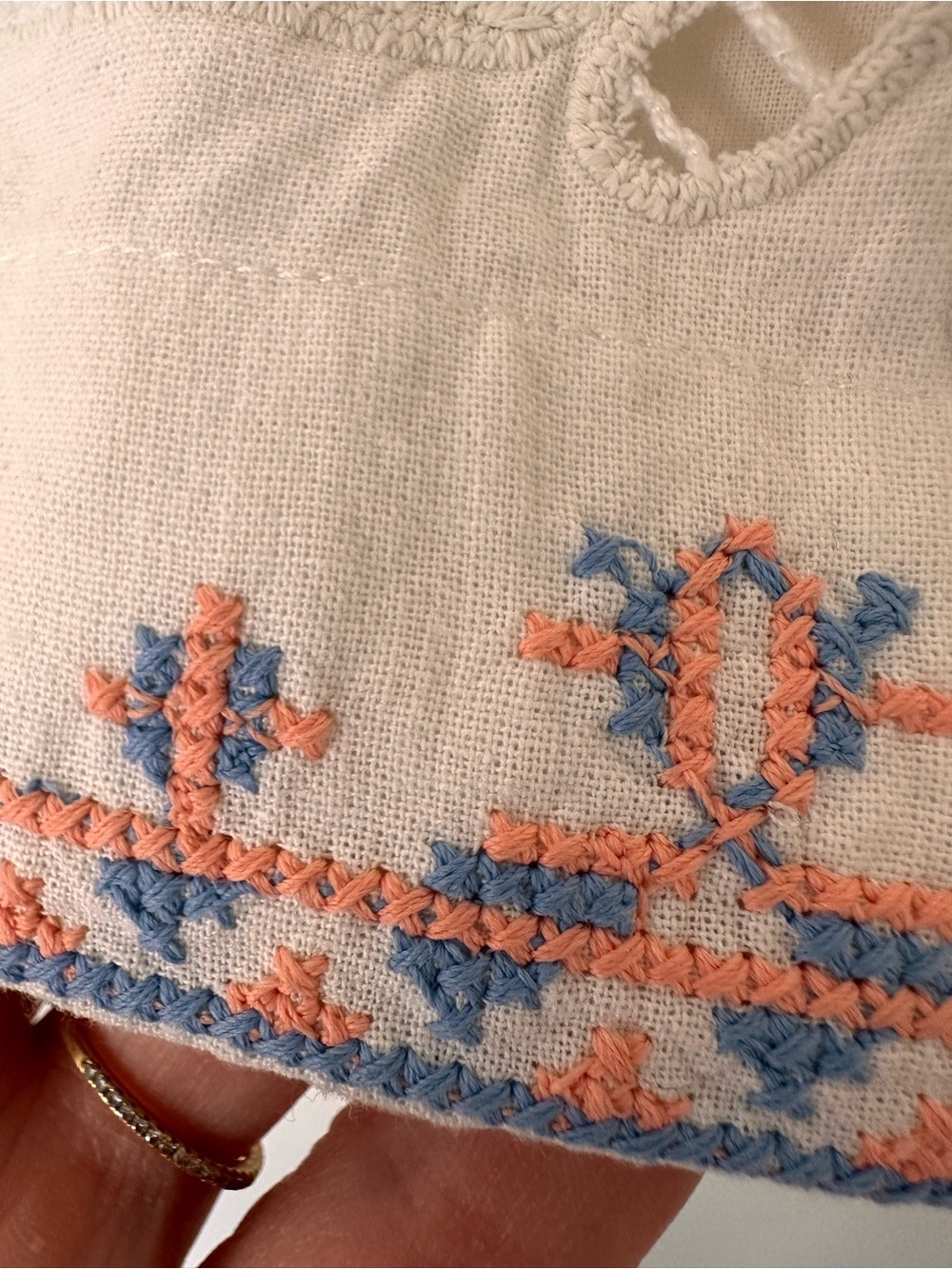 Sezane white embroidered Math shorts - Picture 8 of 10